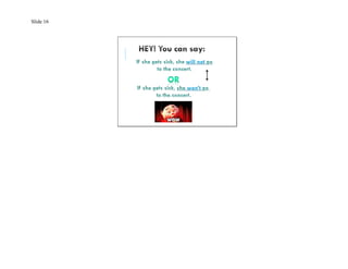 Slide 16 
will not 
won’t 
 