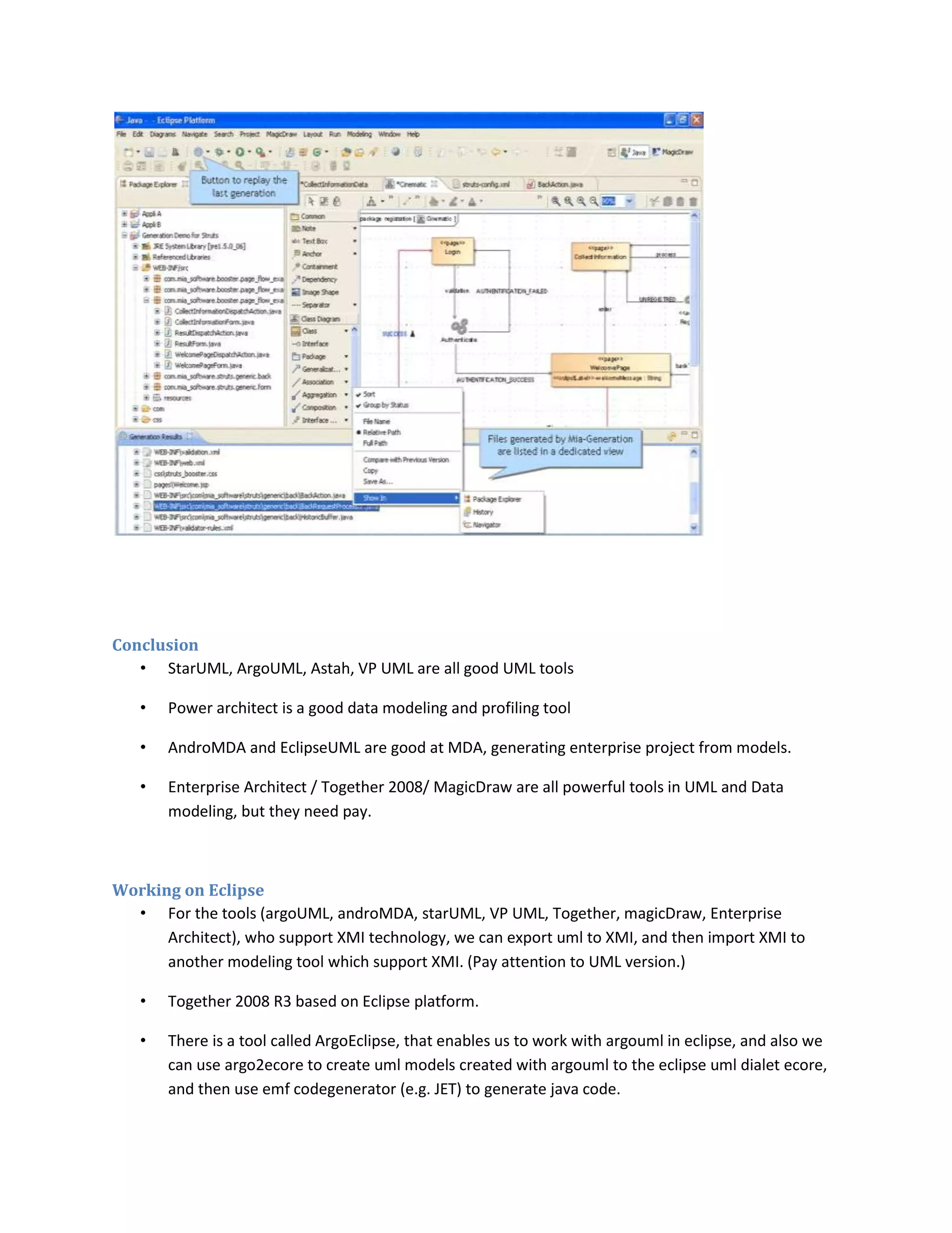MDD and modeling tools research