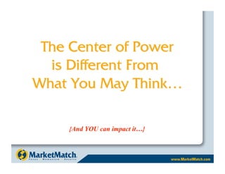 {And YOU can impact it…}
 