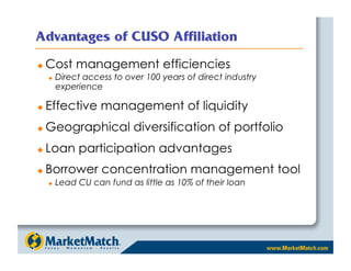 Advantages of CUSO Affiliation
 