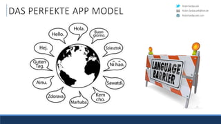 RobinSedlaczek
RobinSedlaczek.com
Robin.Sedlaczek@live.de
DAS PERFEKTE APP MODEL
 