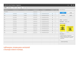 публикуем, оповещаем читателей
о выходе нового номера,
 