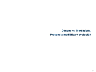 16
Danone vs. Mercadona.
Presencia mediática y evolución
 