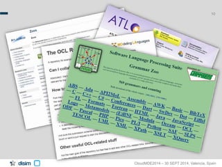 10 
CloudMDE2014 – 30 SEPT 2014, Valencia, Spain 
 