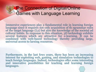 ESL Games+ – Language Learning and Digital Technology