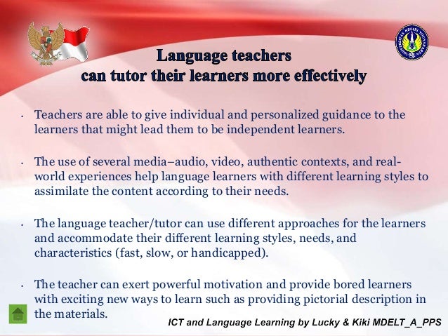 ICT AND LANGUAGE LEARNING ICT AND LANGUAGE LEA