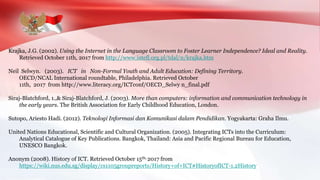 ICT in Language Learning (MDELT 2017 Class C)