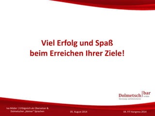 Kontakt
Dipl.-Übersetzerin Iva Mäder
Web: www.dolmetschbar.de
E-Mail: kontakt@dolmetschbar.de
 Schriftliche Ausarbeitung ...