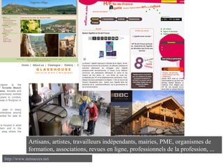 Cliquez sur l’icone ci-dessous pour ajouter
une ou plusieurs images montrant les
résultats ou bénéfices de vos
projets
Artisans, artistes, travailleurs indépendants, mairies, PME, organismes de
formation, associations, revues en ligne, professionnels de la profession, ...
http://www.netsucces.net
 