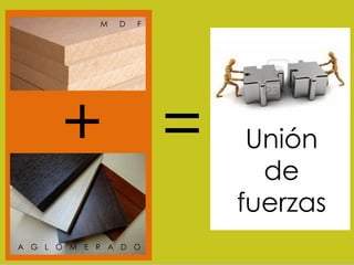M   D   F




      + =                Unión
                          de
                        fuerzas
A G L O M E R A D O
 