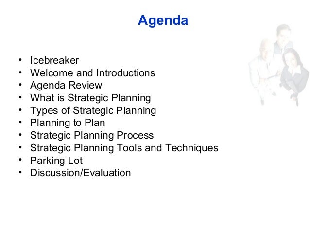 strategic planning agenda