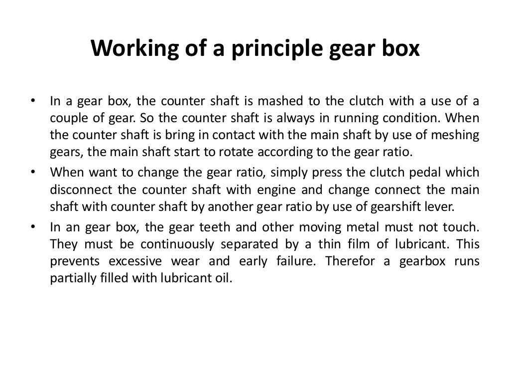 Design of Gear Box