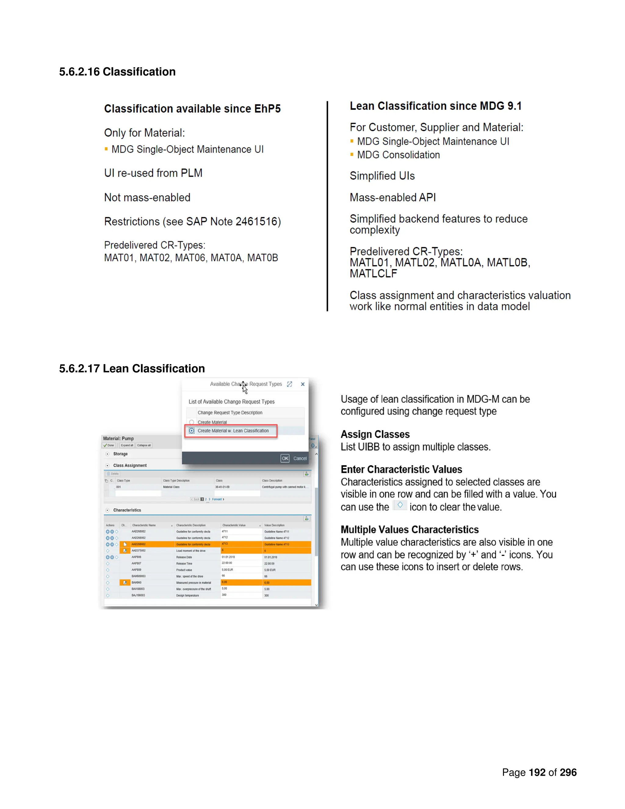 Page 192 of 296
5.6.2.16 Classification
5.6.2.17 Lean Classification
 