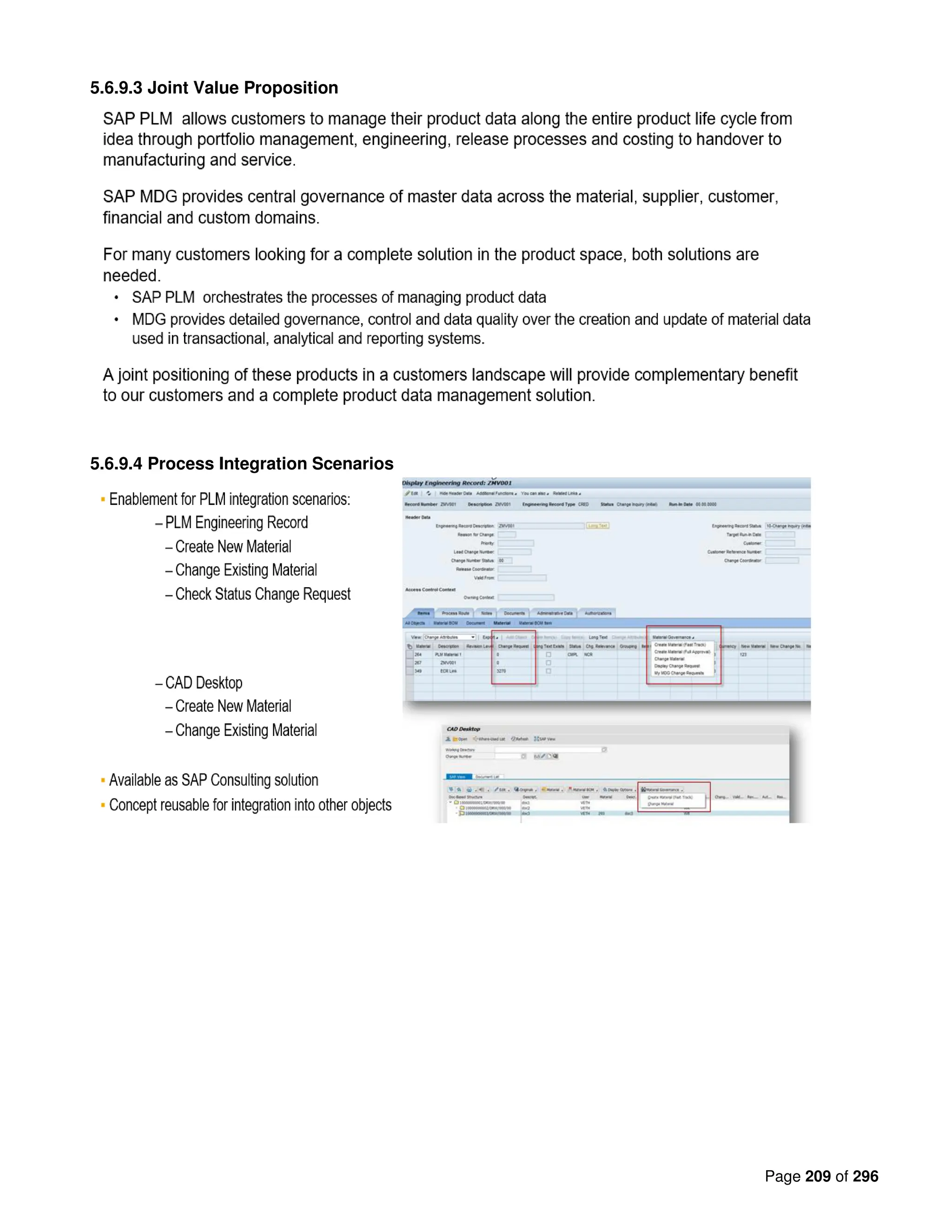 Page 209 of 296
5.6.9.3 Joint Value Proposition
5.6.9.4 Process Integration Scenarios
 