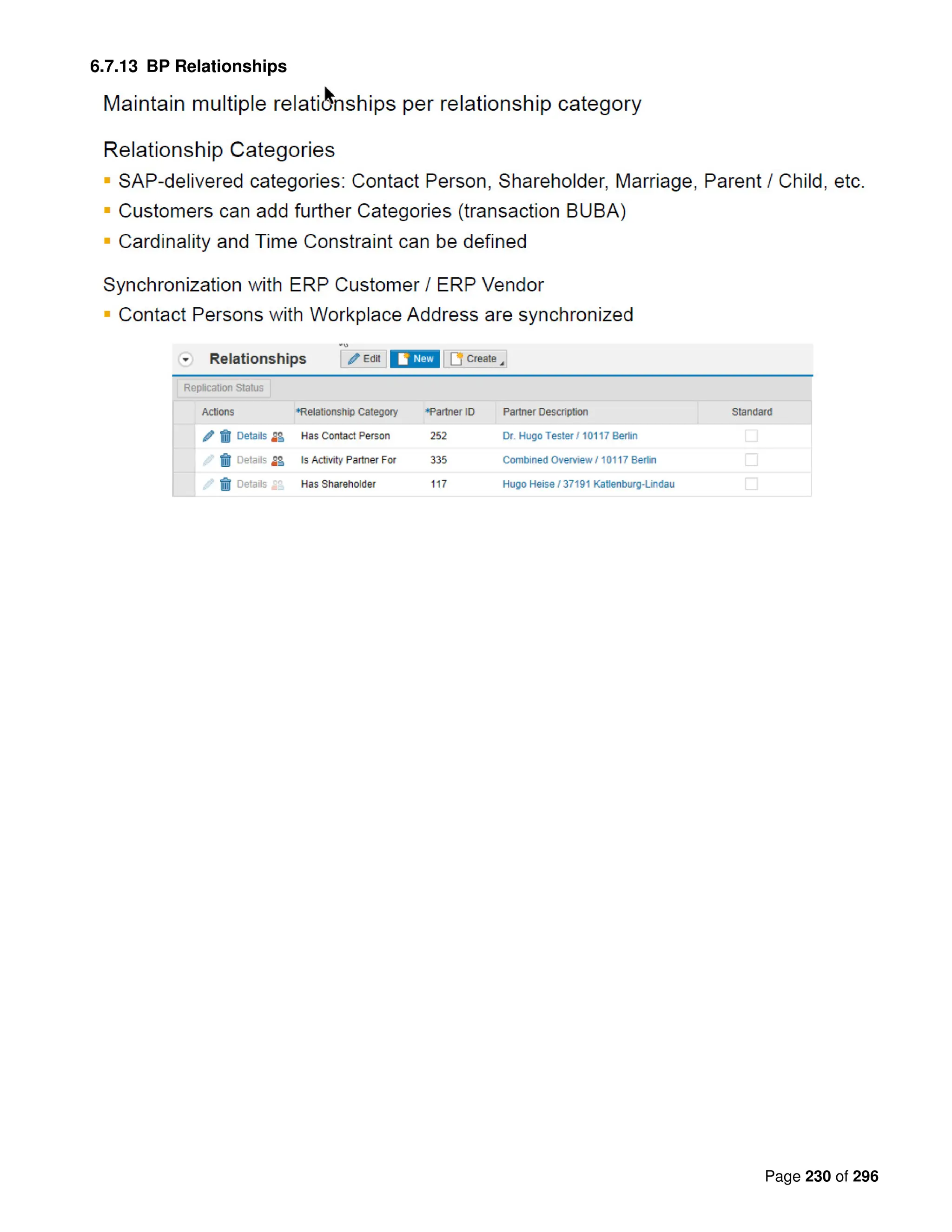 Page 230 of 296
6.7.13 BP Relationships
 