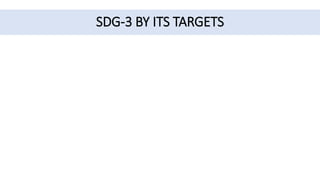 SDG-3 BY ITS TARGETS
 