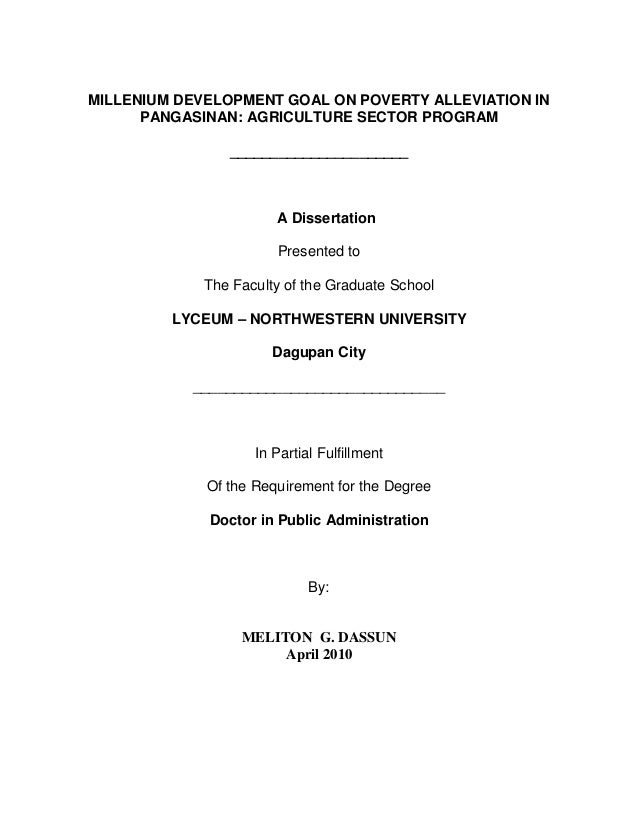 Public administration dissertation proposal