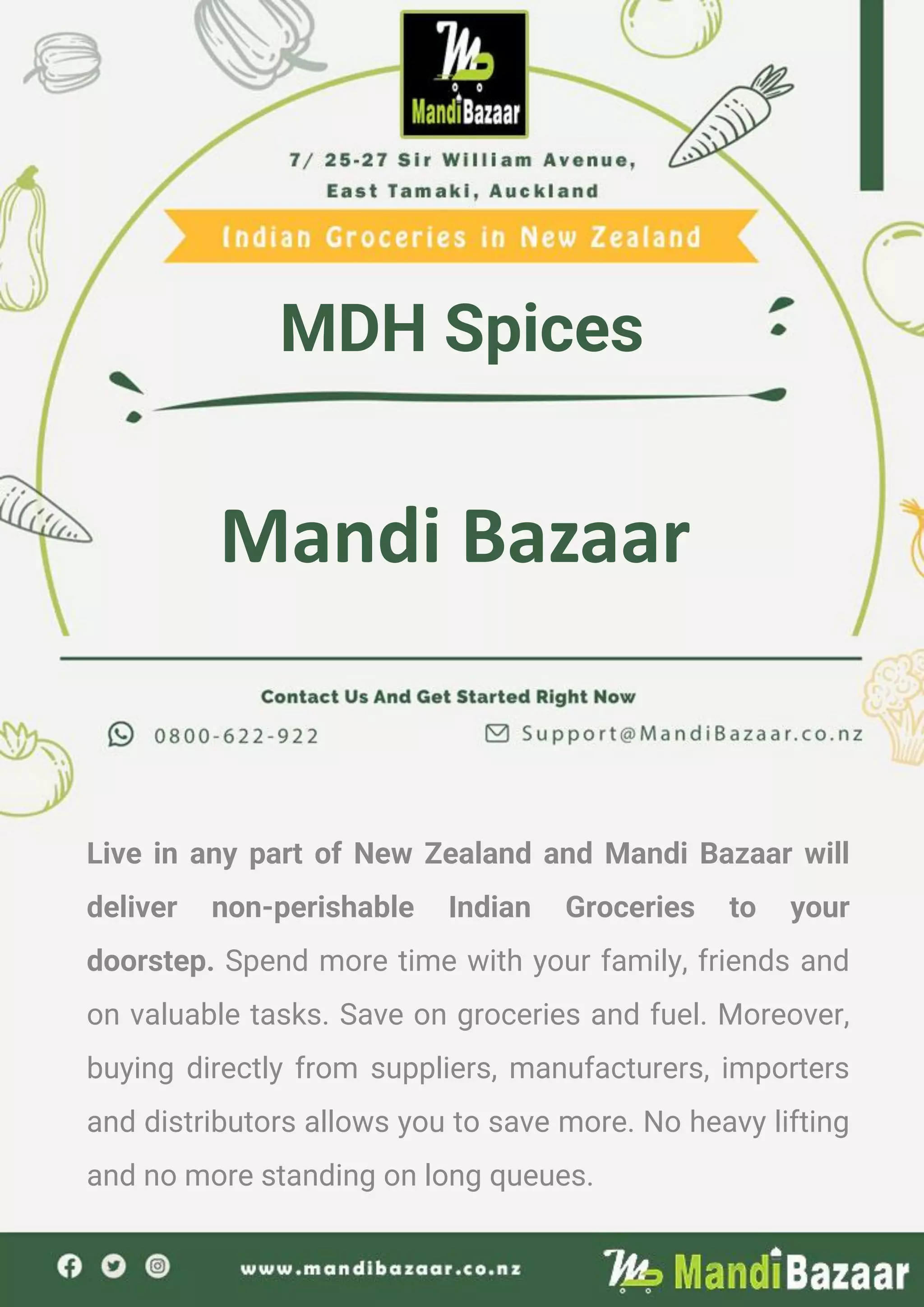 MDH Black Pepper Powder 100g Mandi Bazaar
