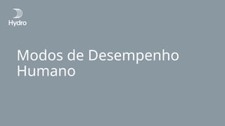 Modos de Desempenho
Humano
 
