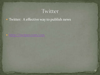 mobile news delivery Mobile-phone-based News ServiceVia SMS Mobile version websiteslocation-based social network.1Specialized applications23Mobile version websites8