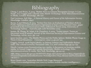 ABC Mobile Site               Access ABC News anytime, anywhere. http://www.abc.net.au/services/mobile/http://m.abc.net.au/SMH Mobile sitehttp://mobile.fairfax.com.au/smh/http://m.smh.com.au/Mobile Version Websites16