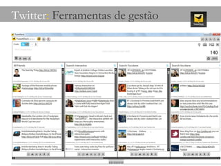 Twitter :  Ferramentas de gestão 