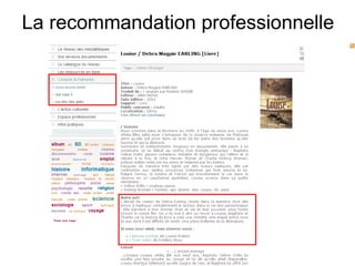 La recommandation professionnelle 