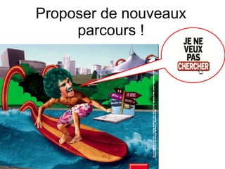 Proposer de nouveaux parcours ! 