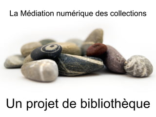 <ul><li>La Médiation numérique des collections </li></ul>Un projet de bibliothèque 