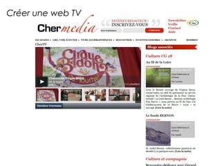 Créer une web TV 
 