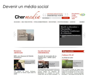 Devenir un média social 
 