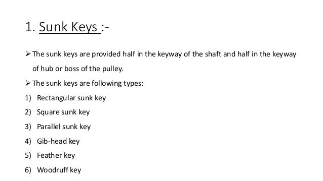 types of keys