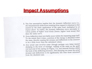 Impact AssumptionsImpact Assumptions
 