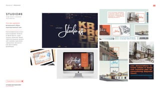 Портфолио // Айдентика
СТУДИЯ МАРТДИЗАЙН®
www.martdesign.ru
STUDIO#8
визуальный образ,
корпоративный сайт.
Каллиграфическое испол-
нение выделяет Studio 8
на фоне других строи-
тельных проектов. Яркий
характер решения привле-
кает целевую аудиторию:
художников, архитекто-
ров, фотографов,
дизайнеров.
Что мы сделали:
Лофт-проект компании
KR Properties
Подробнее о проекте
 