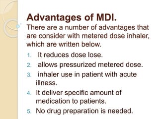 Metered Dose Inhalers Mdis