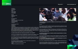 [abc] Reporte 2011 www.motordejuegos.net
007
-Informática
-Comunicación
-Cibernética
ARTE
-Diseño Gráfico
-Artes Plásticas
-Comunicación
SONIDO
-Ingeniería en Audio
-Compositor
-Canto
PROGRAMACION
-Informática
-Ingeniería en Ciencias Computacionales
-Fisico-Matemáticas
-Ingeniería Electrónica
-Cibernética
CONTROL DE CALIDAD
-Administración
-Informática
-Comunicación
También se recomienda no conformarse con lo que se enseña en la carrera, existen muchos
cursos, diplomados, seminarios, talleres que se imparten dentro y fuera de la universidad que
pueden ser de gran ayuda a la formación de un desarrollador. Y no solo busquen aquellos que
están vinculados directamente con su área, busquen aquellos cursos que les sirvan para ad-
quirir conocimientos que les hagan falta con respecto a otras disciplinas... creanme, tener cono-
cimientos básicos en finanzas y leyes es algo que TODOS debemos saber.
6. ¿Qué escuela podría ser la mejor para aprender esos estudios?
Pues una vez más depende del área de especialización, siempre es bueno preguntar y hacer
una investigación pertinente y lo más importante de todo LEAN EL PLAN DE ESTUDIOS.
He conocido a muchos chavos que han elegido estudiar una carrera solo por el nombre que esta
tiene, y la verdad, eso es lo peor que uno puede hacer. Si ustedes son malos con las matemáti-
cas y piensan estudiar una Ingeniería, es obvio que tendrán que cursar más de una materia
enfocada a matemáticas.
En lo personal, los criterios que deben de tomar en cuenta al elegir una escuela son:
-Reconocimiento Oficial de sus estudios.
-Ubicación... procuren una que este cerca de casa.
-Costo.
-Profesores con experiencia en la industria.
7. ¿Es verdad que las escuelas en México no son tan buenas como aquellas
en el extranjero?
FALSO!!!
No voy a negar que existen escuelas que carecen del nivel educativo necesario para formar
profesionistas competitivos, sin embargo, esto no es algo único de nuestro país. En el mundo
existen muchas escuelas de muy mal nivel.
Nunca hay que olvidar que la institución educativa no es la responsable de nuestra formación,
dicha responsabilidad recae en cada uno de NOSOTROS. Si una persona no estudia, no se
compromete, no le hecha ganas, la verdad es que no importa si está en la mejor escuela del
mundo, terminará siendo un inútil.
8. ¿Existen escuelas donde se impartan estudios especializados en el desar-
rollo de videojuegos?
Sí, hay muchas de esas escuelas en el mundo, incluso en México hay unas cuantas, si deseas
saber cuales son revisa el Directorio de Escuelas, más adelante en este mismo reporte, o en
www.motordejuegos.net
9. ¿Los estudios especializados en el desarrollo de videojuegos son una me-
jor opción que los estudios tradicionales?
Una vez más, no depende del tipo de estudio o de la institución, depende enteramente de uno.
Como en todo hay ventajas y desventajas, pero no lo olviden, muchos desarrolladores profe-
sionales nunca estudiaron una carrera y eso no les ha impedido hacer grandes cosas, incluso,
muchos son profesores de universidades y escuelas especializadas.
 