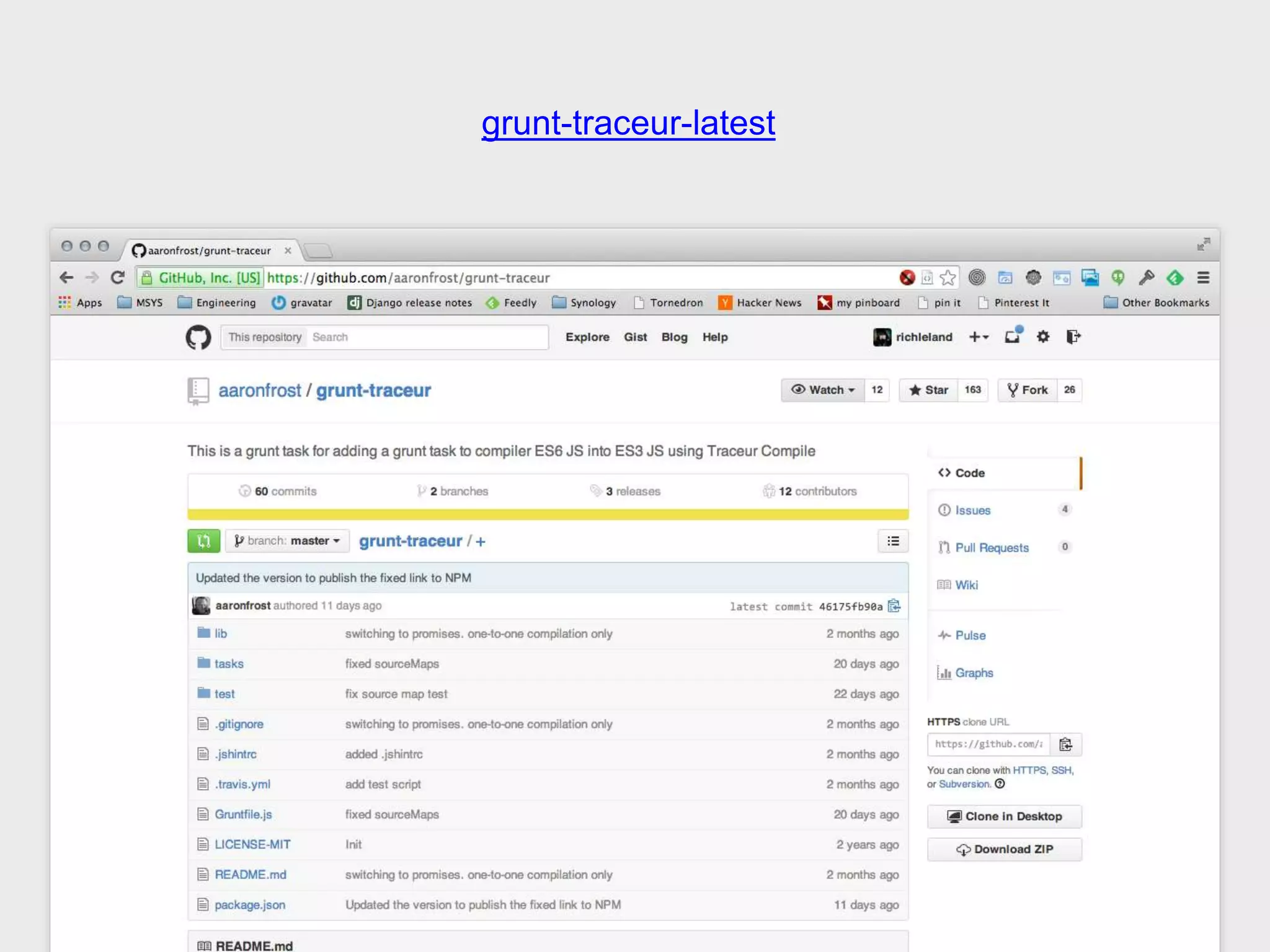 grunt-traceur-latest
 