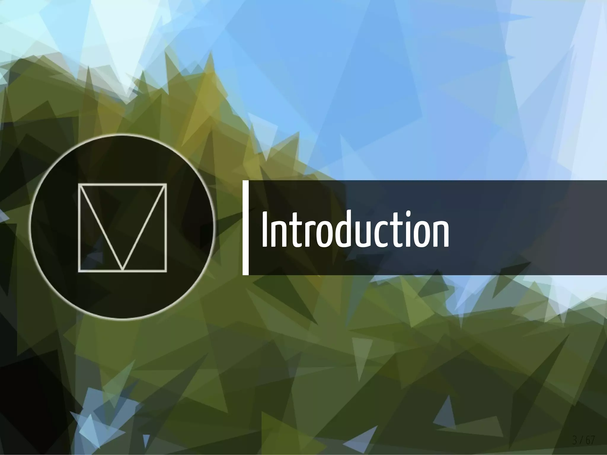 Introduction
3 / 67
 