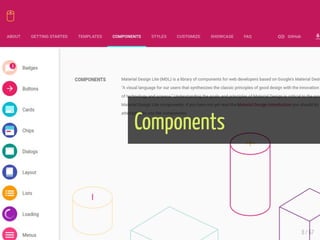 introduction to material design lite MDL | PDF