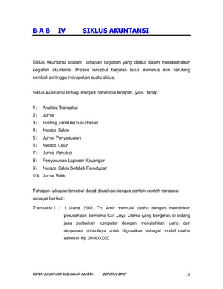 BAB           IV          SIKLUS AKUNTANSI



Siklus Akuntansi adalah     tahapan kegiatan yang dilalui dalam melaksanakan...
