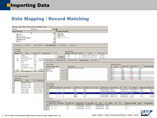 Importing Data Data Mapping / Record Matching 