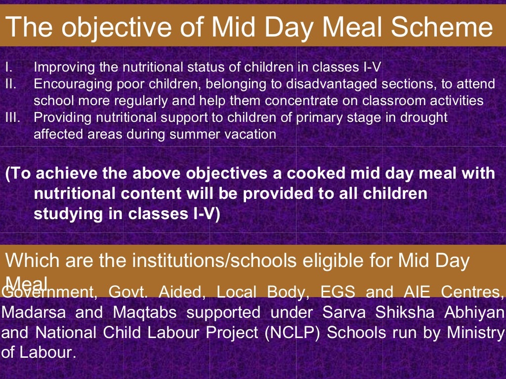 Mid Day Meal Scheme