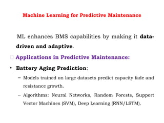 Advanced Battery Management Systems: Machine Learning and Optimization ...