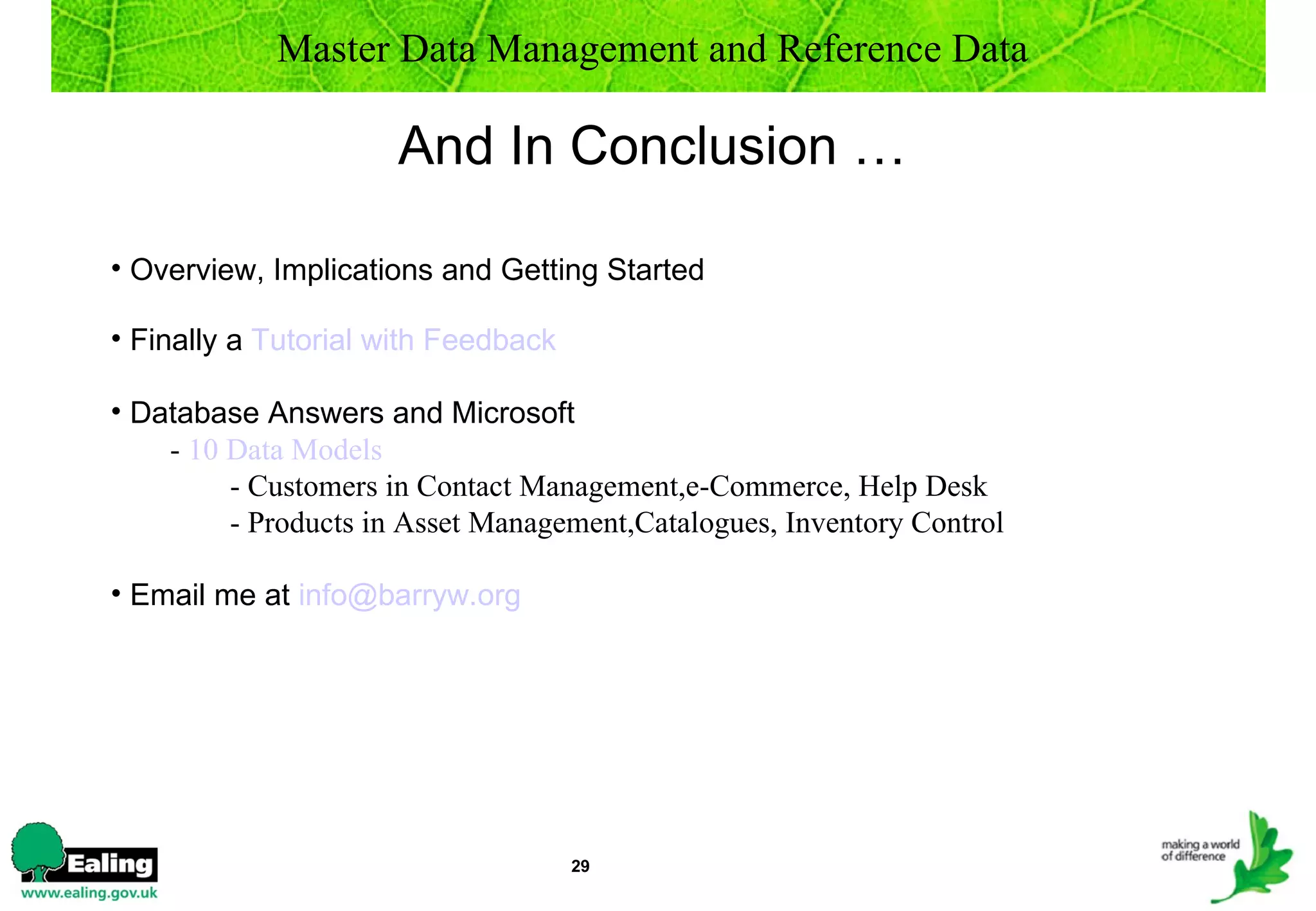 Mdm And Ref Data | PPT