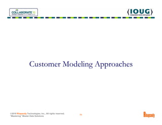 Customer Modeling Approaches




©2010 Rhapsody Technologies, Inc., All rights reserved.
                                 ...