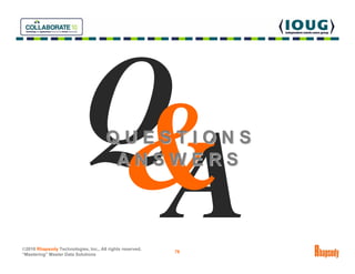 QUESTIONS
                                       ANSWERS



©2010 Rhapsody Technologies, Inc., All rights reserved.
      ...