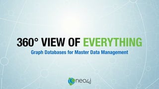 360° VIEW OF EVERYTHING
Graph Databases for Master Data Management
 