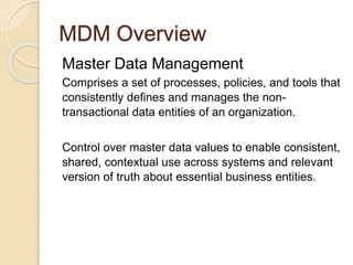 Mdm Writing Examples Mdm introduction | PPTX