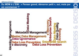 Du MDM à L’EIM : « Penser grand, démarrer petit », oui, mais par
 où commencer ?




17
 