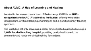 MD_MS Training at AVMC_ Excellence in Medical Education and Clinical ...